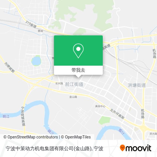 宁波中策动力机电集团有限公司(金山路)地图