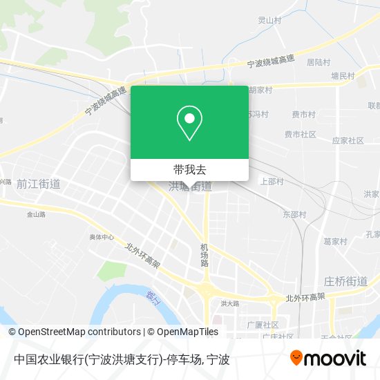 中国农业银行(宁波洪塘支行)-停车场地图