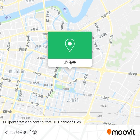 会展路辅路地图