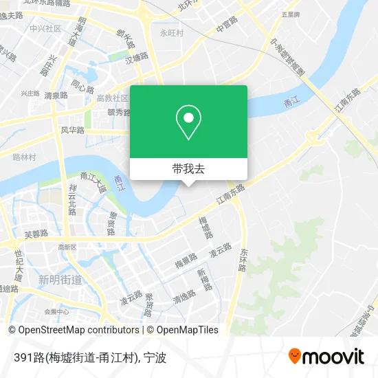 391路(梅墟街道-甬江村)地图