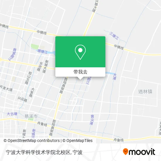 宁波大学科学技术学院北校区地图