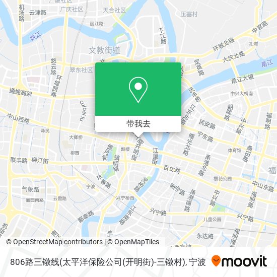 806路三镦线(太平洋保险公司(开明街)-三镦村)地图