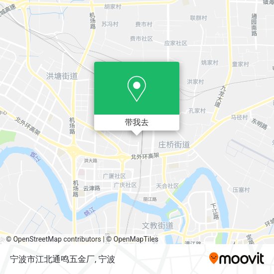 宁波市江北通鸣五金厂地图
