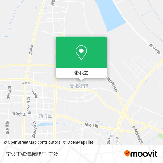 宁波市镇海标牌厂地图