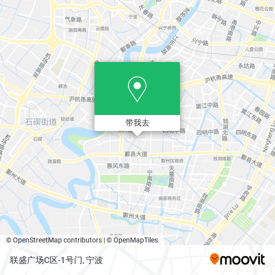 联盛广场C区-1号门地图