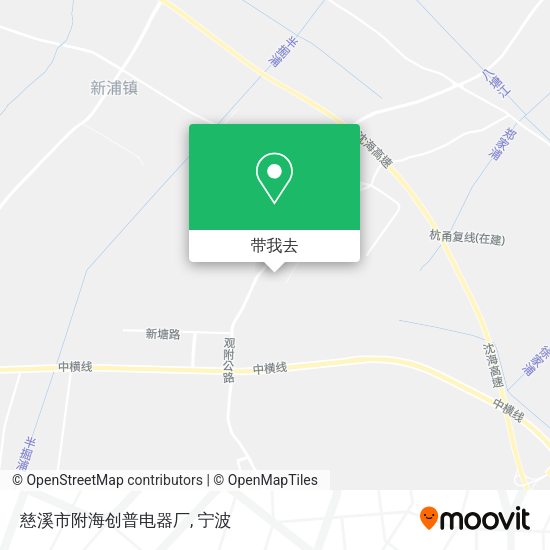慈溪市附海创普电器厂地图