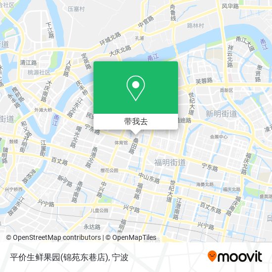 平价生鲜果园(锦苑东巷店)地图