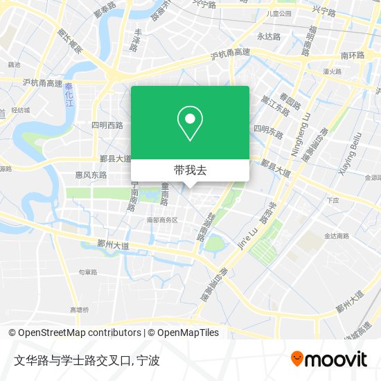 文华路与学士路交叉口地图