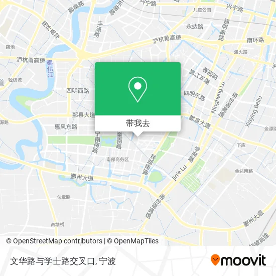 文华路与学士路交叉口地图