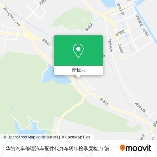 华皓汽车修理汽车配件代办车辆年检季度检地图