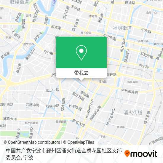 中国共产党宁波市鄞州区潘火街道金桥花园社区支部委员会地图