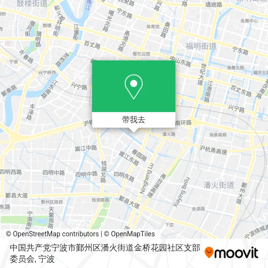中国共产党宁波市鄞州区潘火街道金桥花园社区支部委员会地图