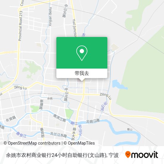 余姚市农村商业银行24小时自助银行(文山路)地图