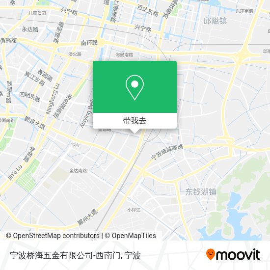 宁波桥海五金有限公司-西南门地图