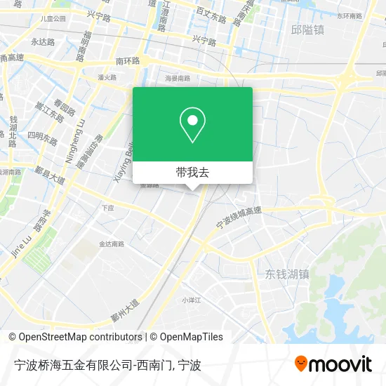 宁波桥海五金有限公司-西南门地图