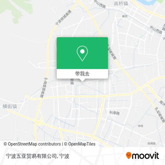 宁波五亚贸易有限公司地图