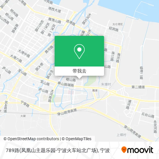 789路(凤凰山主题乐园-宁波火车站北广场)地图