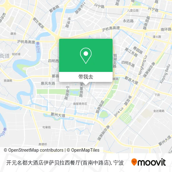 开元名都大酒店伊萨贝拉西餐厅(首南中路店)地图