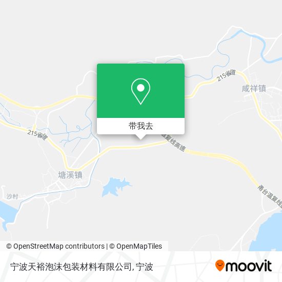 宁波天裕泡沫包装材料有限公司地图