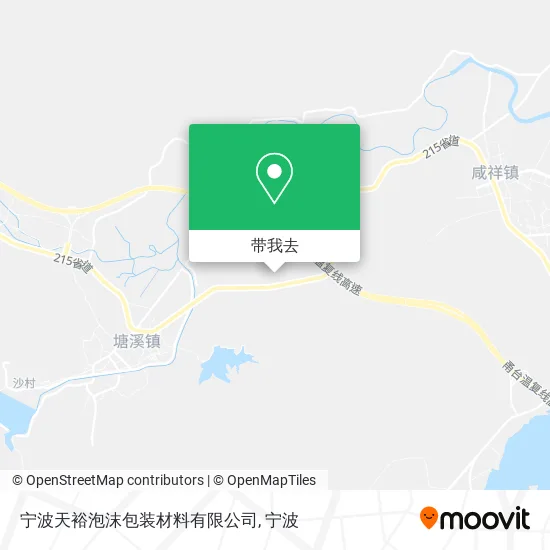 宁波天裕泡沫包装材料有限公司地图