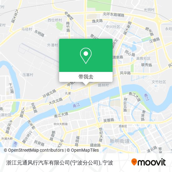 浙江元通风行汽车有限公司(宁波分公司)地图