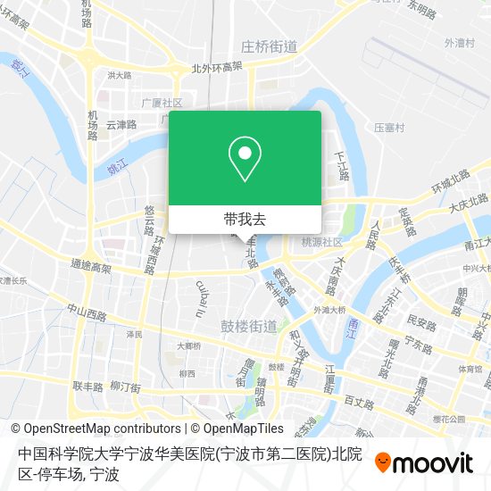 中国科学院大学宁波华美医院(宁波市第二医院)北院区-停车场地图