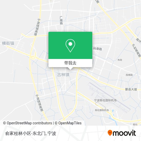 俞家桂林小区-东北门地图