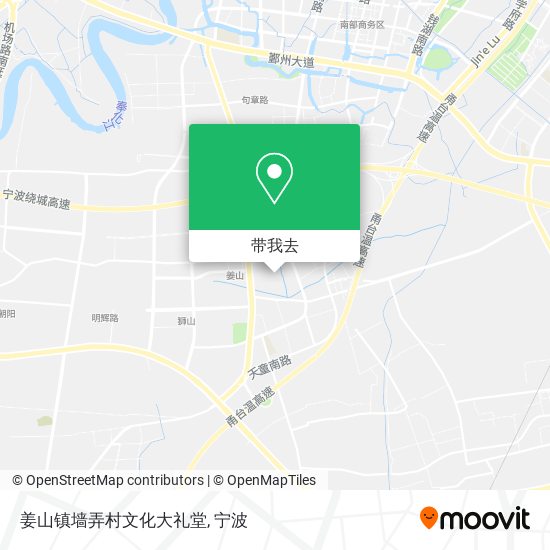 姜山镇墙弄村文化大礼堂地图