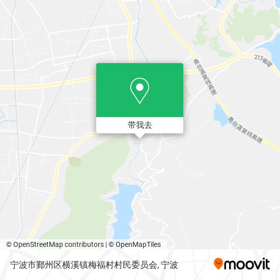宁波市鄞州区横溪镇梅福村村民委员会地图