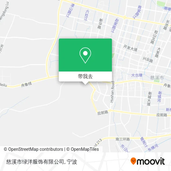 慈溪市绿洋服饰有限公司地图