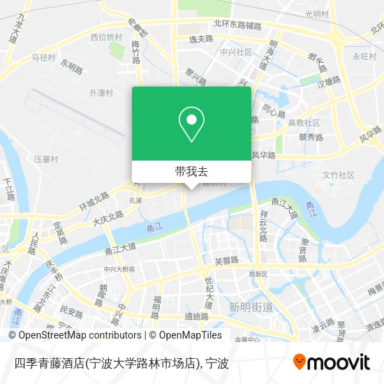 四季青藤酒店(宁波大学路林市场店)地图