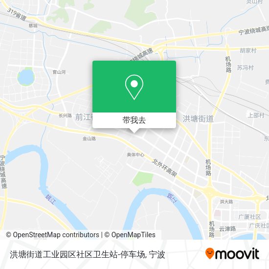 洪塘街道工业园区社区卫生站-停车场地图