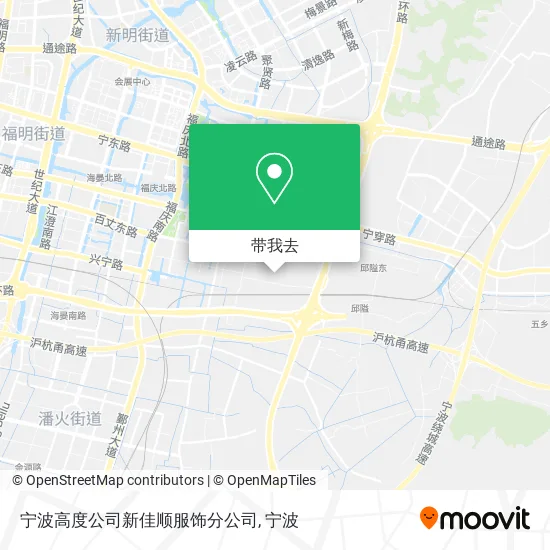 宁波高度公司新佳顺服饰分公司地图