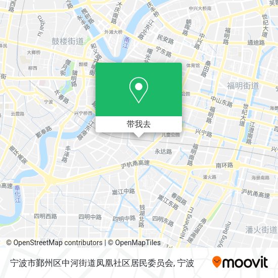 宁波市鄞州区中河街道凤凰社区居民委员会地图
