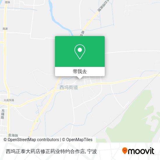 西坞正泰大药店修正药业特约合作店地图