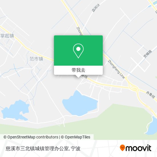 慈溪市三北镇城镇管理办公室地图