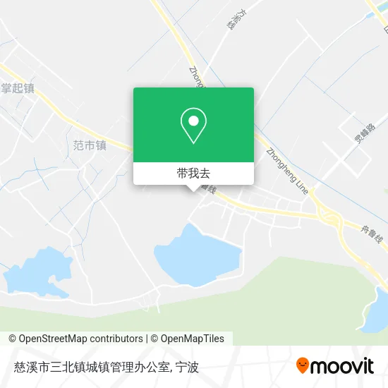 慈溪市三北镇城镇管理办公室地图