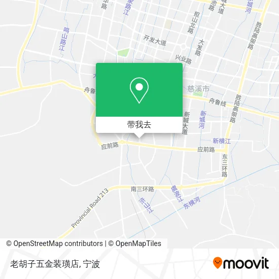 老胡子五金装璜店地图