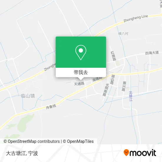 大古塘江地图