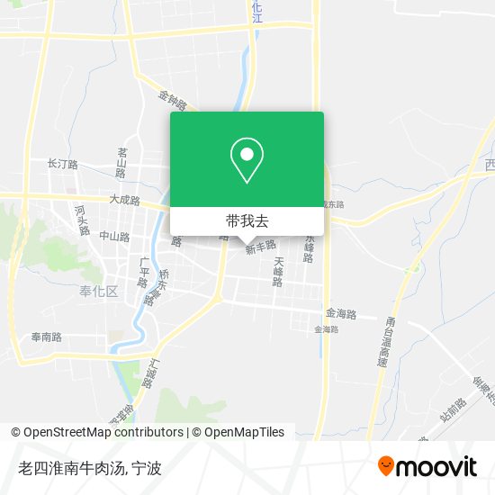 老四淮南牛肉汤地图