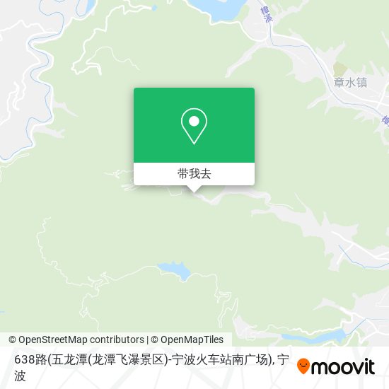 638路(五龙潭(龙潭飞瀑景区)-宁波火车站南广场)地图