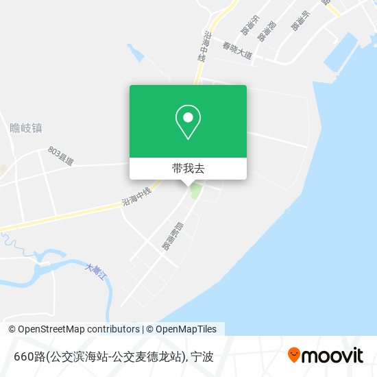 660路(公交滨海站-公交麦德龙站)地图