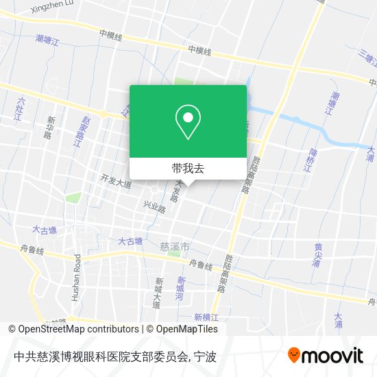 中共慈溪博视眼科医院支部委员会地图