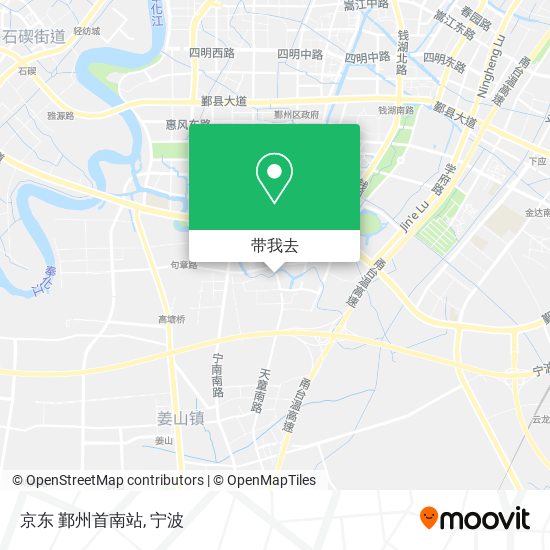 京东  鄞州首南站地图