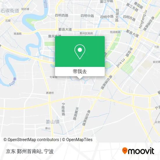 京东  鄞州首南站地图