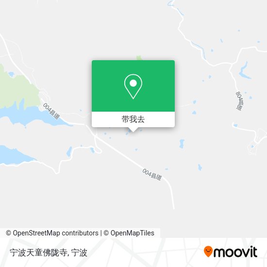 宁波天童佛陇寺地图