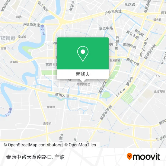 泰康中路天童南路口地图
