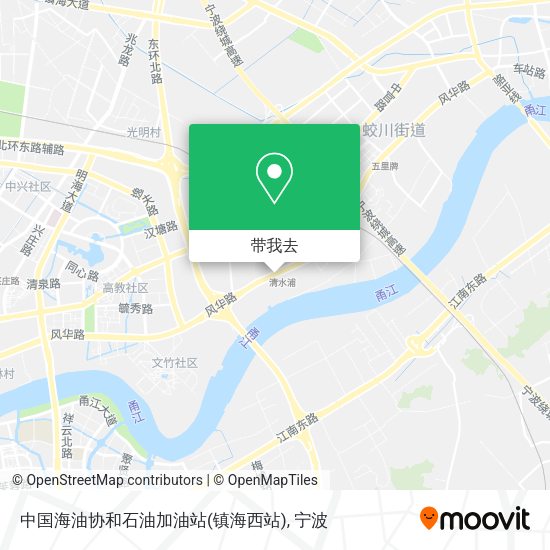 中国海油协和石油加油站(镇海西站)地图