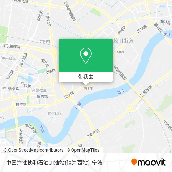 中国海油协和石油加油站(镇海西站)地图