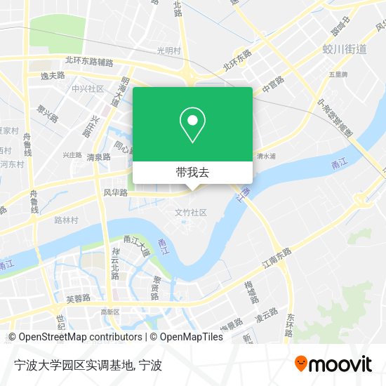宁波大学园区实调基地地图